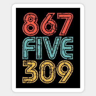 867-5309 - 80's Music Nostalgia Sticker